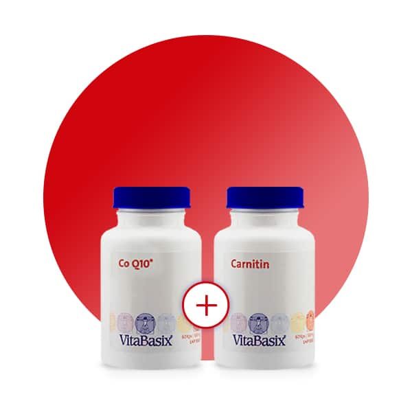 Co Q10® <span>100mg 180caps</span> + L-Carnitina <span>500mg 180caps</span>